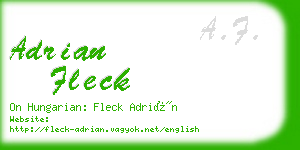 adrian fleck business card